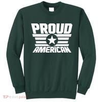 Distressed Proud American USA Patriot Sweatshirt thumb 0