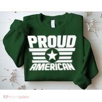 Distressed Proud American USA Patriot Sweatshirt thumb 2