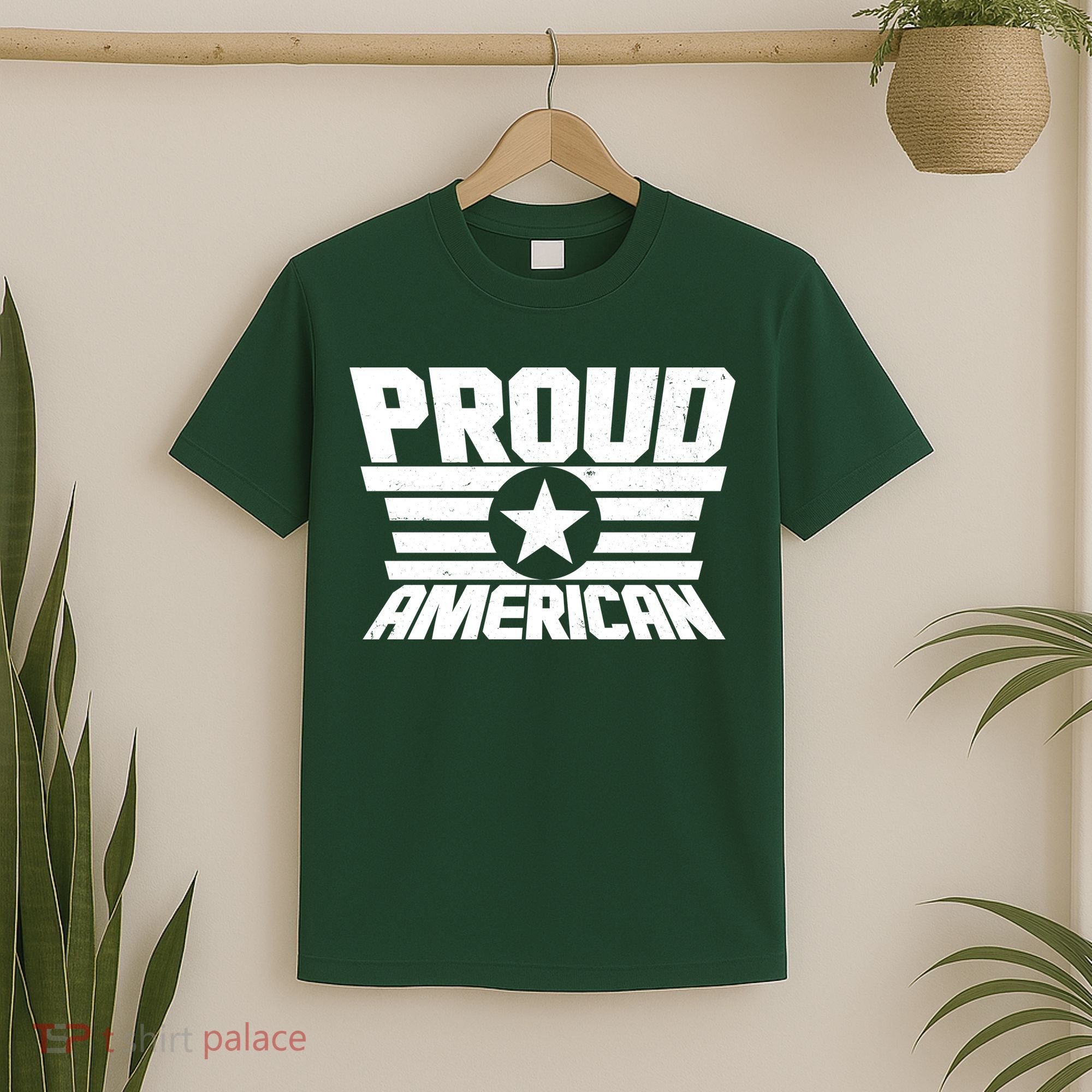 Distressed Proud American USA Patriot T-Shirt