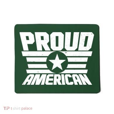 Distressed Proud American USA Patriot Mousepad