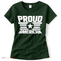 Distressed Proud American USA Patriot Women's T-Shirt thumb 0