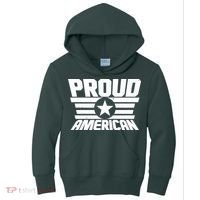 Distressed Proud American USA Patriot Kids Hoodie thumb 0