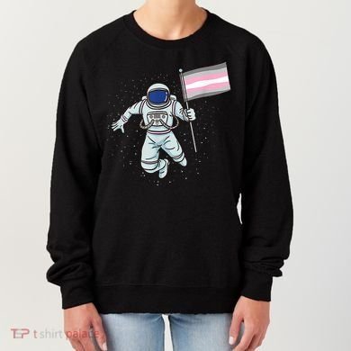 Demigirl Pride Astronaut Flag Women's Sweatshirt