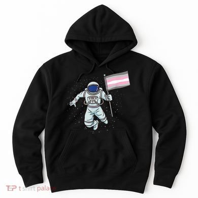 Demigirl Pride Astronaut Flag Hoodie