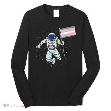 Demigirl Pride Astronaut Flag Long Sleeve Shirt