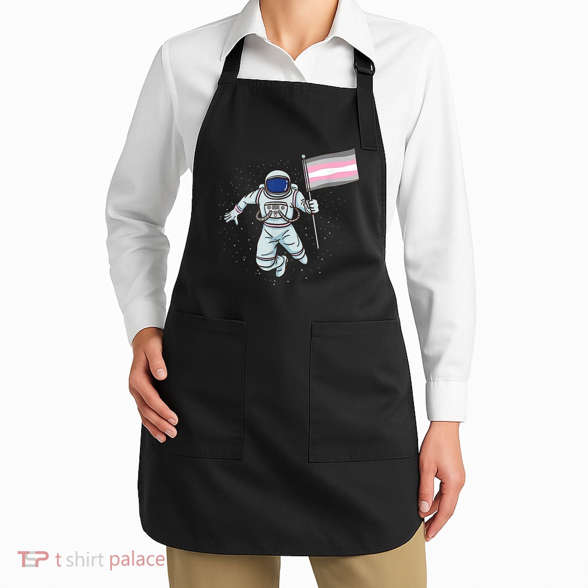Demigirl Pride Astronaut Flag Apron