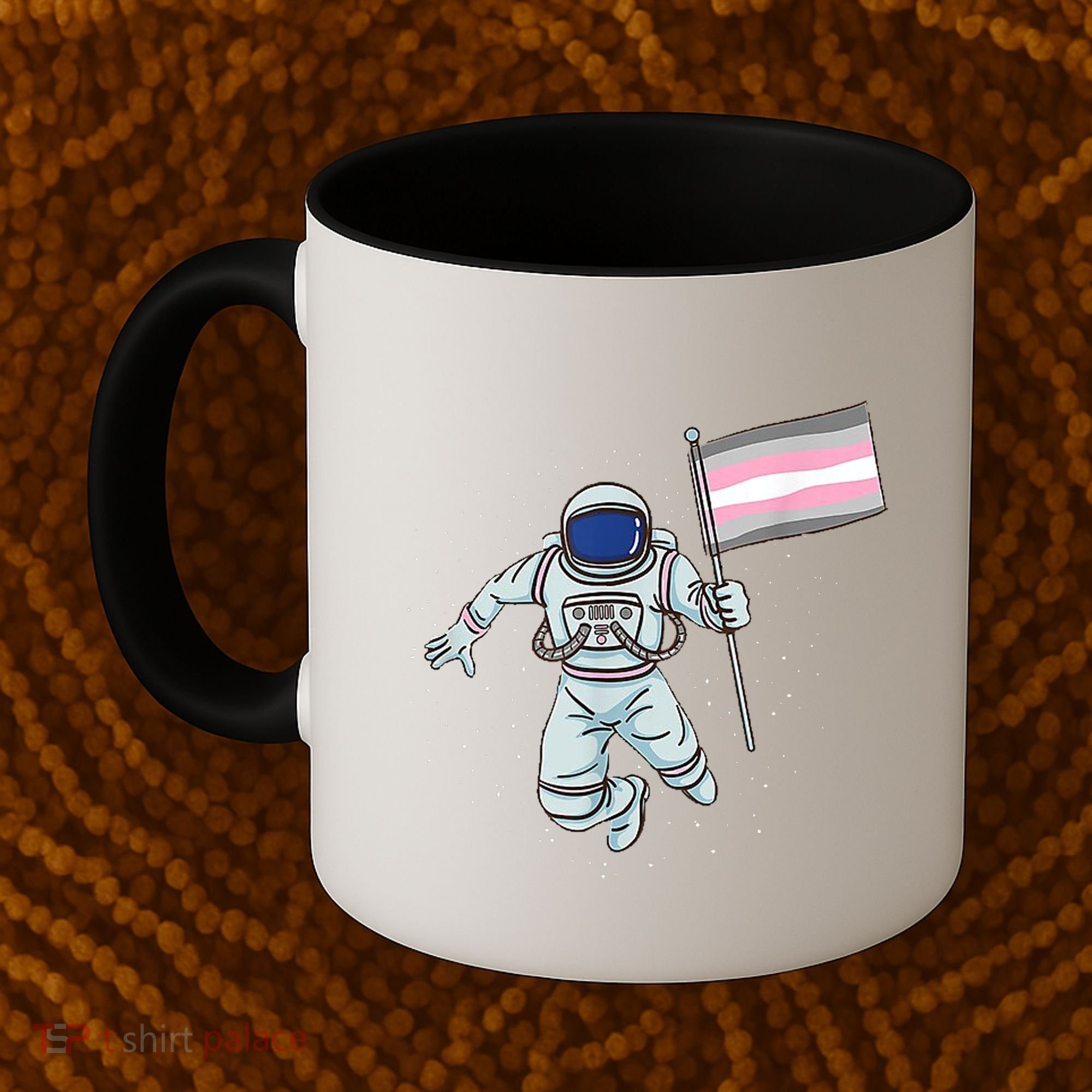 Demigirl Pride Astronaut Flag Coffee Mug