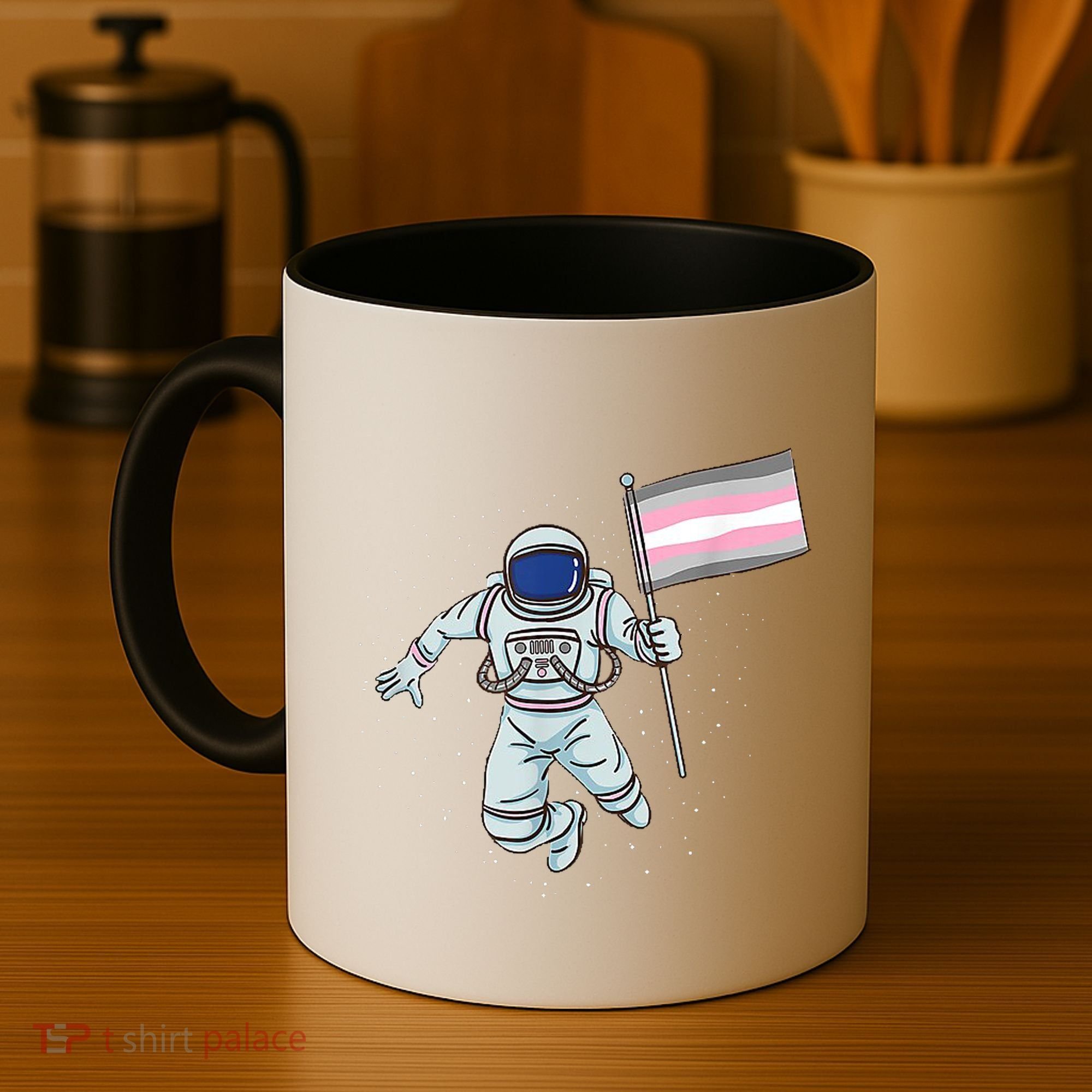 Demigirl Pride Astronaut Flag Coffee Mug