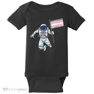 Demigirl Pride Astronaut Flag Baby Bodysuit