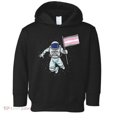 Demigirl Pride Astronaut Flag Toddler Hoodie