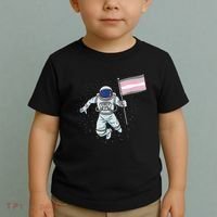 Demigirl Pride Astronaut Flag Toddler T-Shirt thumb 2