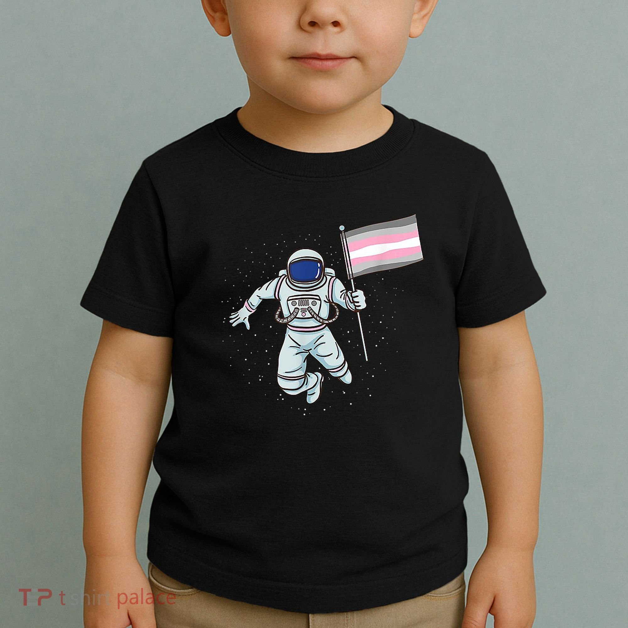 Demigirl Pride Astronaut Flag Toddler T-Shirt