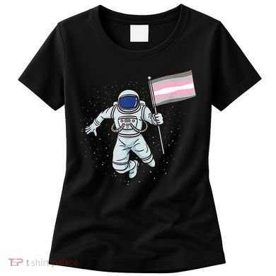 Demigirl Pride Astronaut Flag Women's T-Shirt