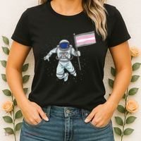 Demigirl Pride Astronaut Flag Women's T-Shirt thumb 2