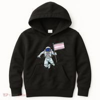 Demigirl Pride Astronaut Flag Kids Hoodie thumb 0