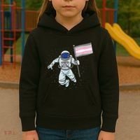 Demigirl Pride Astronaut Flag Kids Hoodie thumb 3