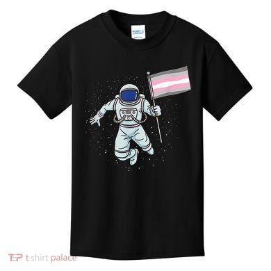 Demigirl Pride Astronaut Flag Kids T-Shirt