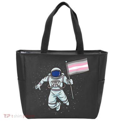 Demigirl Pride Astronaut Flag Tote Bag