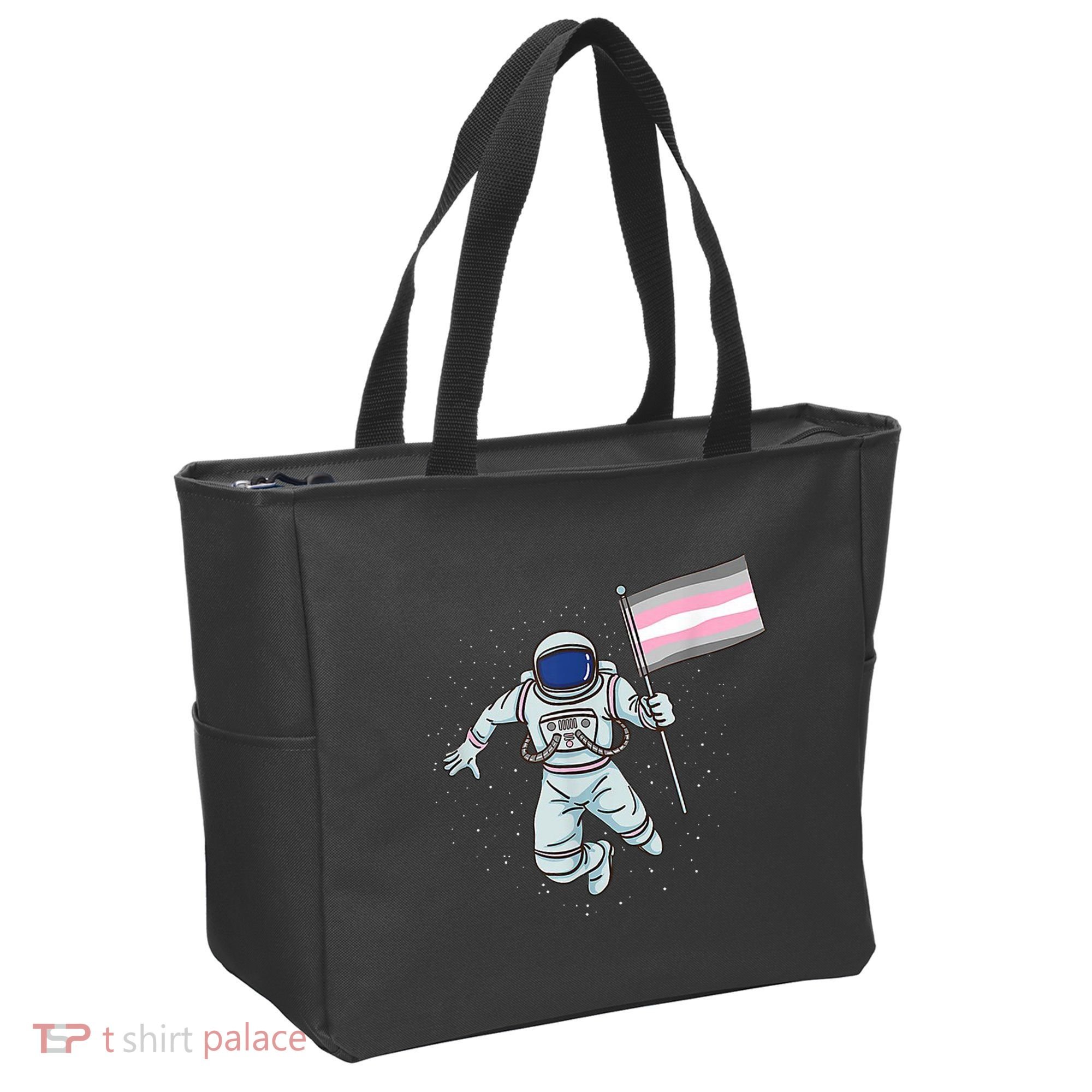 Demigirl Pride Astronaut Flag Tote Bag