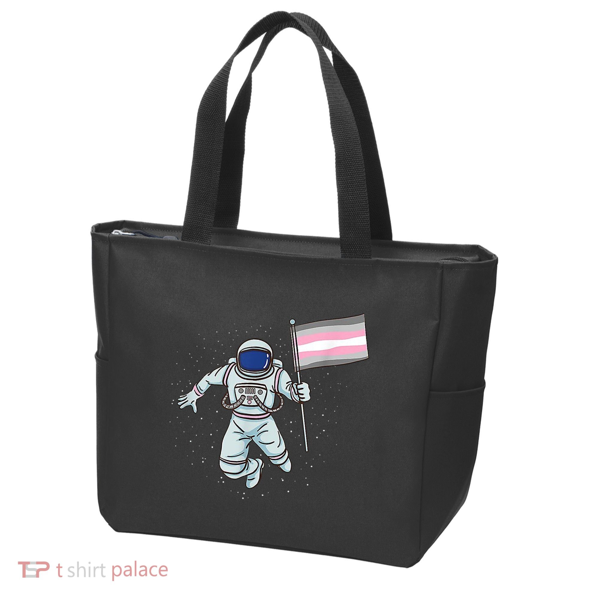 Demigirl Pride Astronaut Flag Tote Bag