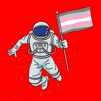 Demigirl Pride Astronaut Flag Santa Hat thumb 1