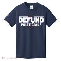 Defund Politicians Anti Government Kids T-Shirt thumb 0