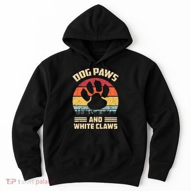 Dog paws and white claws Hoodie