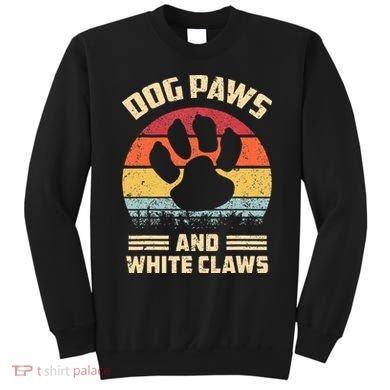 Dog paws and white claws Sweatshirt