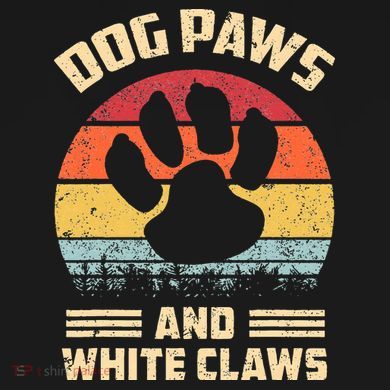 Dog paws and white claws Sweatshirt