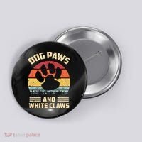 Dog paws and white claws Button thumb 0
