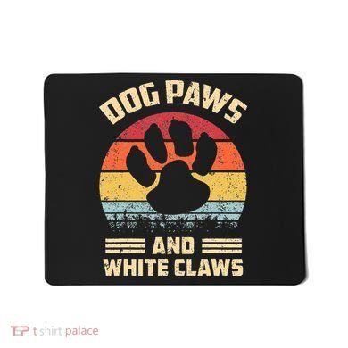 Dog paws and white claws Mousepad