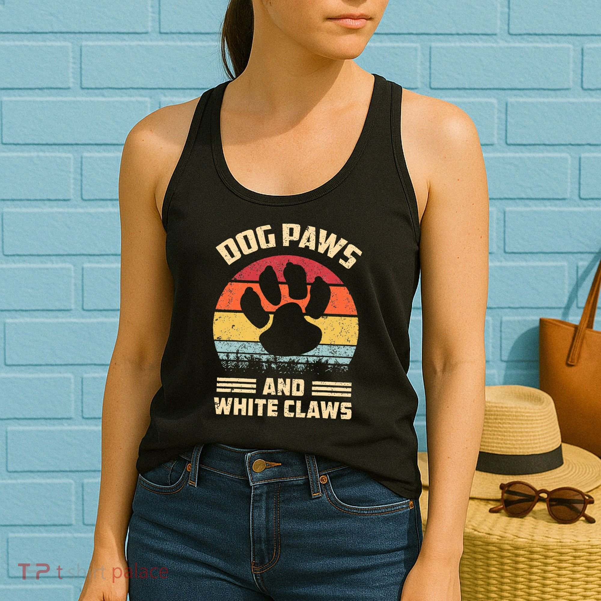 Dog paws and white claws Women's Tank Top