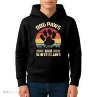 Dog paws and white claws Kids Hoodie thumb 4