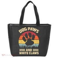 Dog paws and white claws Tote Bag thumb 0