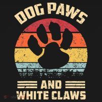Dog paws and white claws Tote Bag thumb 4