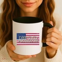 Defund Politicians American Flag Coffee Mug thumb 3
