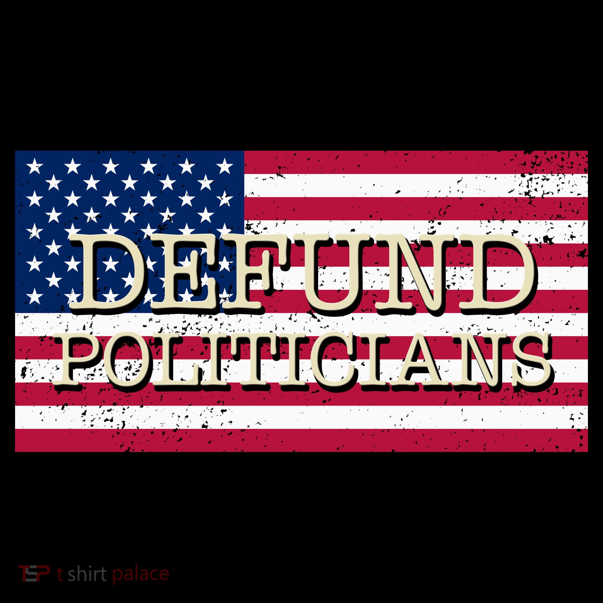 Defund Politicians American Flag Coffee Mug