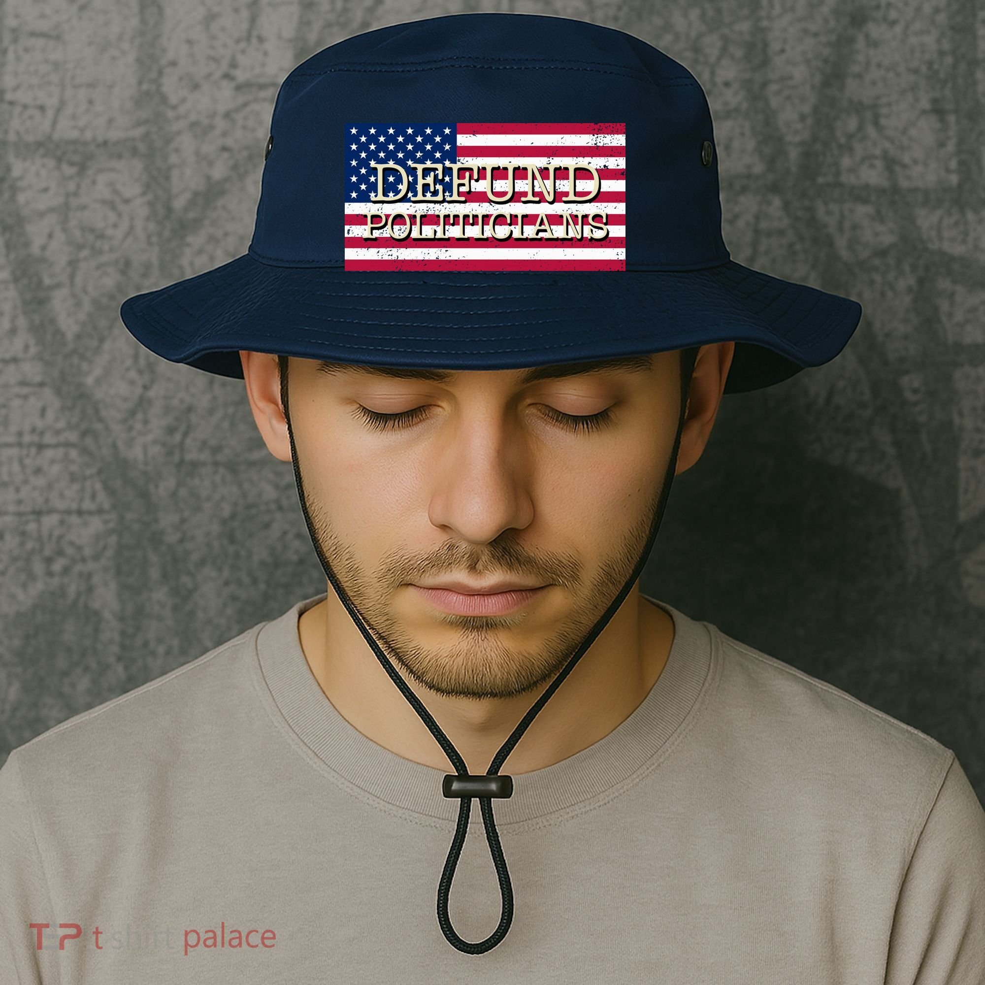 Defund Politicians American Flag Bucket Hat