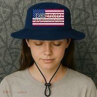 Defund Politicians American Flag Bucket Hat thumb 3