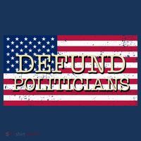 Defund Politicians American Flag Women's Hoodie thumb 2