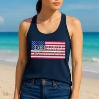 Defund Politicians American Flag Women's Tank Top thumb 2
