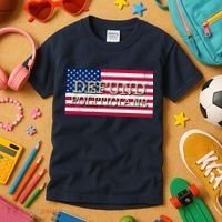Defund Politicians American Flag Kids T-Shirt thumb 3