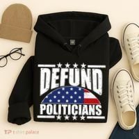 Defund Politicians American USA Flag Hoodie thumb 4