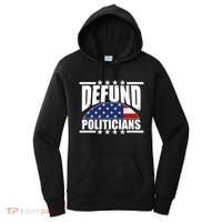 Defund Politicians American USA Flag Women's Hoodie thumb 0