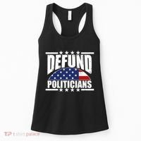 Defund Politicians American USA Flag Women's Tank Top thumb 0