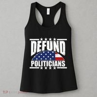 Defund Politicians American USA Flag Women's Tank Top thumb 3