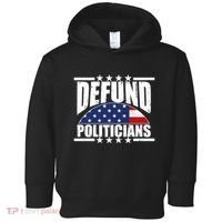 Defund Politicians American USA Flag Toddler Hoodie thumb 0