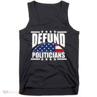 Defund Politicians American USA Flag Tank Top thumb 0