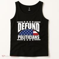 Defund Politicians American USA Flag Tank Top thumb 2