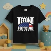 Defund Politicians American USA Flag Toddler T-Shirt thumb 3